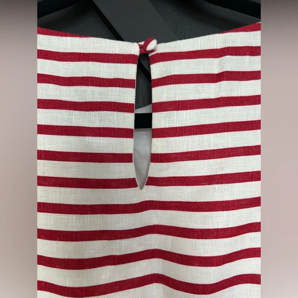 NWT Faithfull The Brand Red Breton Stripe Kelly Mini Dress, Size 4 (Small) - Picture 12 of 15